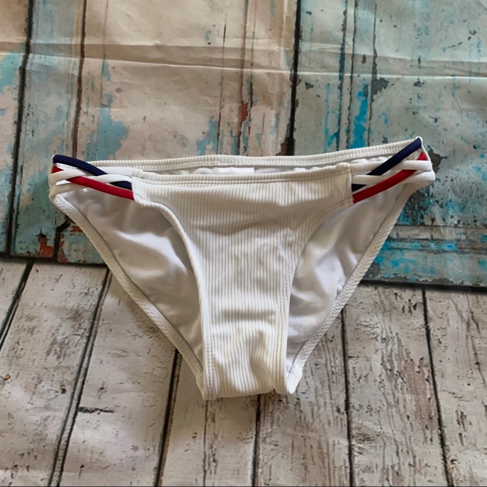 White bikini bottoms